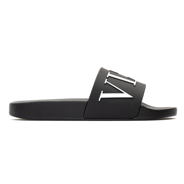Black slippers with contrasting logo                                                                                                                  Valentino Garavani XY2S0873 back