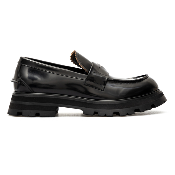 Black loafers with logo detail                                                                                                                        Alexander Mcqueen 683571 front