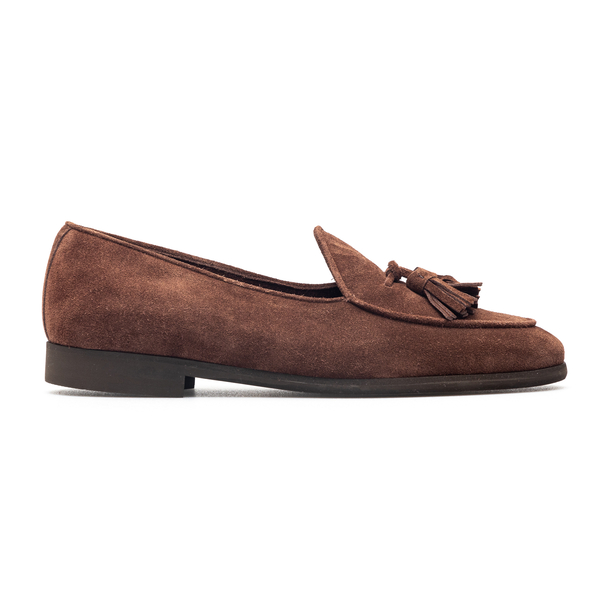 Brown loafers with tassels                                                                                                                            Edhen ALB800 front