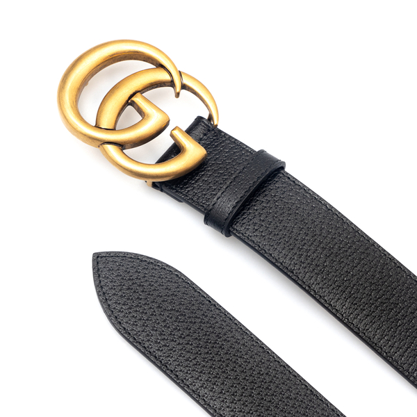 Cintura nera con logo GG                                                                                                                               davanti