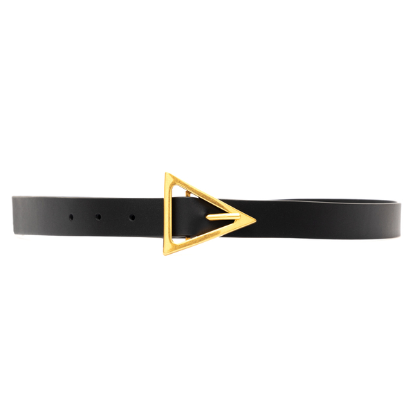 Black belt with triangle buckle                                                                                                                       Bottega Veneta 609275 front
