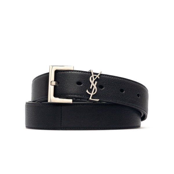 Leather belt with logo                                                                                                                                Saint Laurent 612616 back
