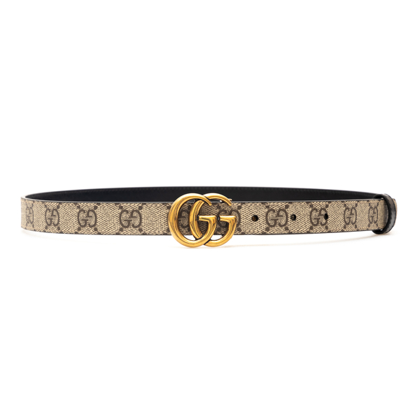 Belt with gold GG logo Gucci | Ratti Boutique