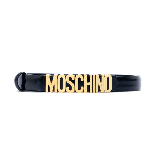 Thin leather belt                                                                                                                                     Moschino 8010 back
