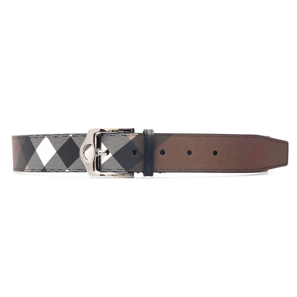 Leather belt with buckle                                                                                                                              Burberry 8049376 front