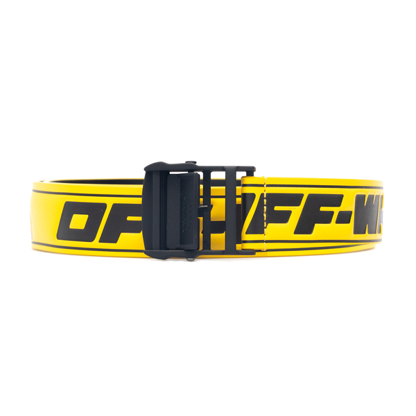 Yellow belt with brand name                                                                                                                           Off White OMRB060F21LEA001 back