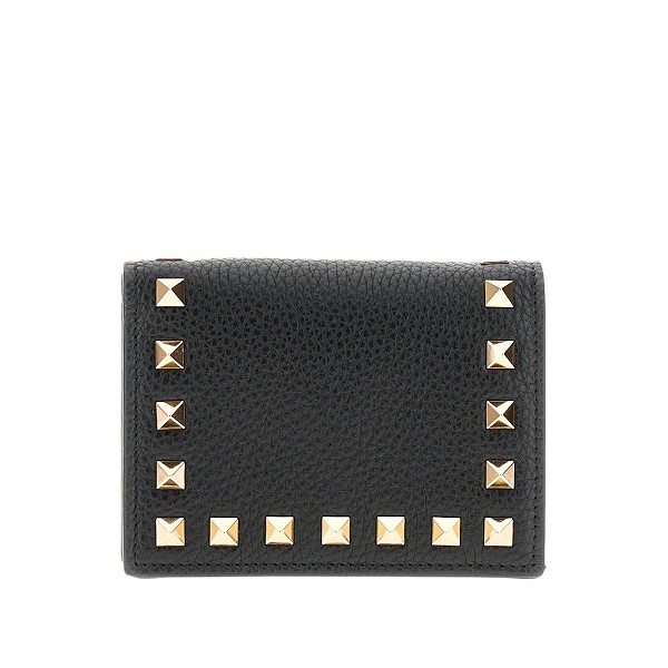 Repressalier Moden klynke Small Rockstud leather wallet Valentino Garavani | Ratti Boutique