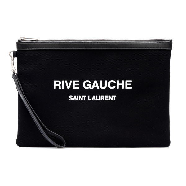Black pouch with print                                                                                                                                Saint Laurent 581369 front