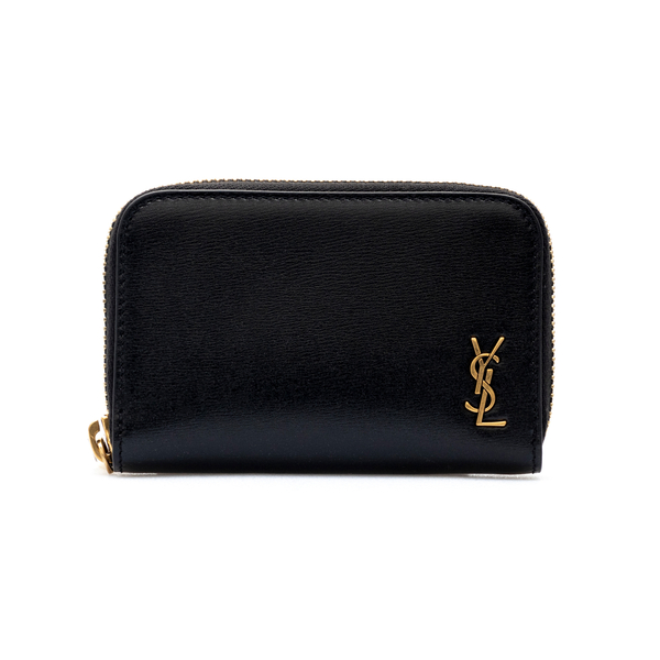 Black coin purse with logo                                                                                                                            Saint Laurent 607765 front