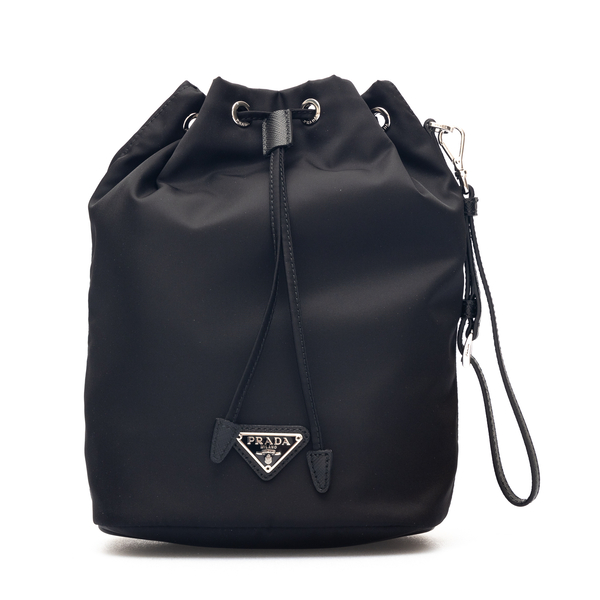 Black pouch with logo                                                                                                                                 Prada 1NE369 back