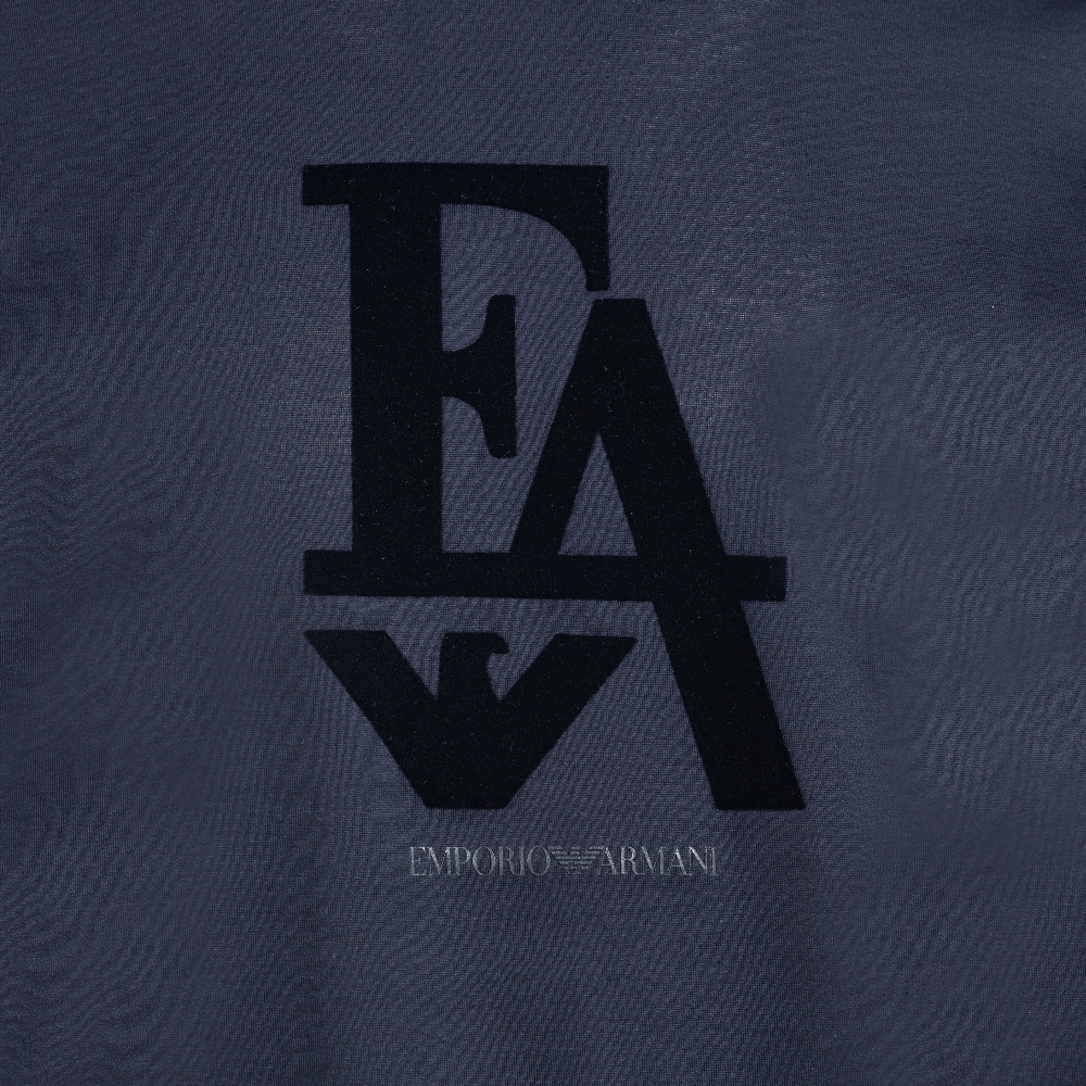 Dark blue t-shirt with EA logo Emporio Armani | Ratti Boutique