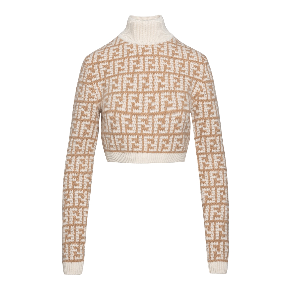 Knit top with logo Fendi | Ratti Boutique