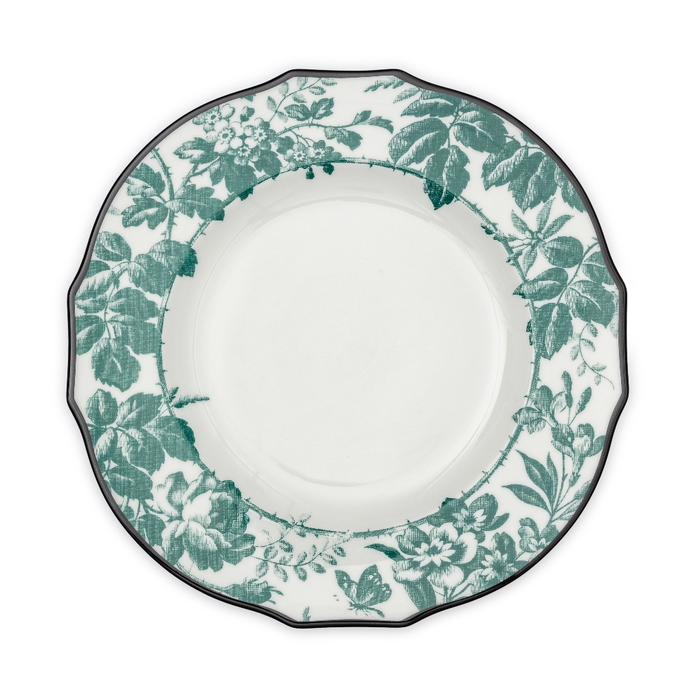 Set of two plates with border decoration Gucci | Ratti Boutique