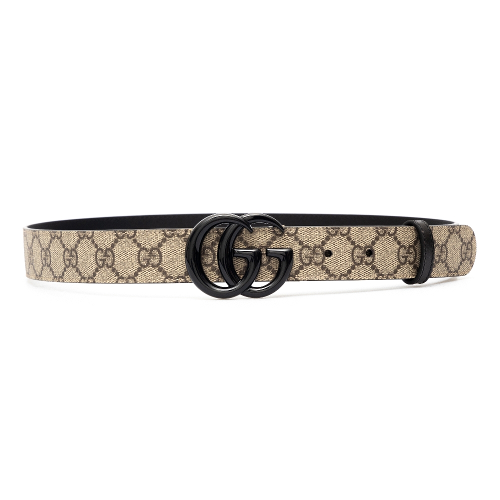 Beige belt with logo pattern Gucci | Ratti Boutique