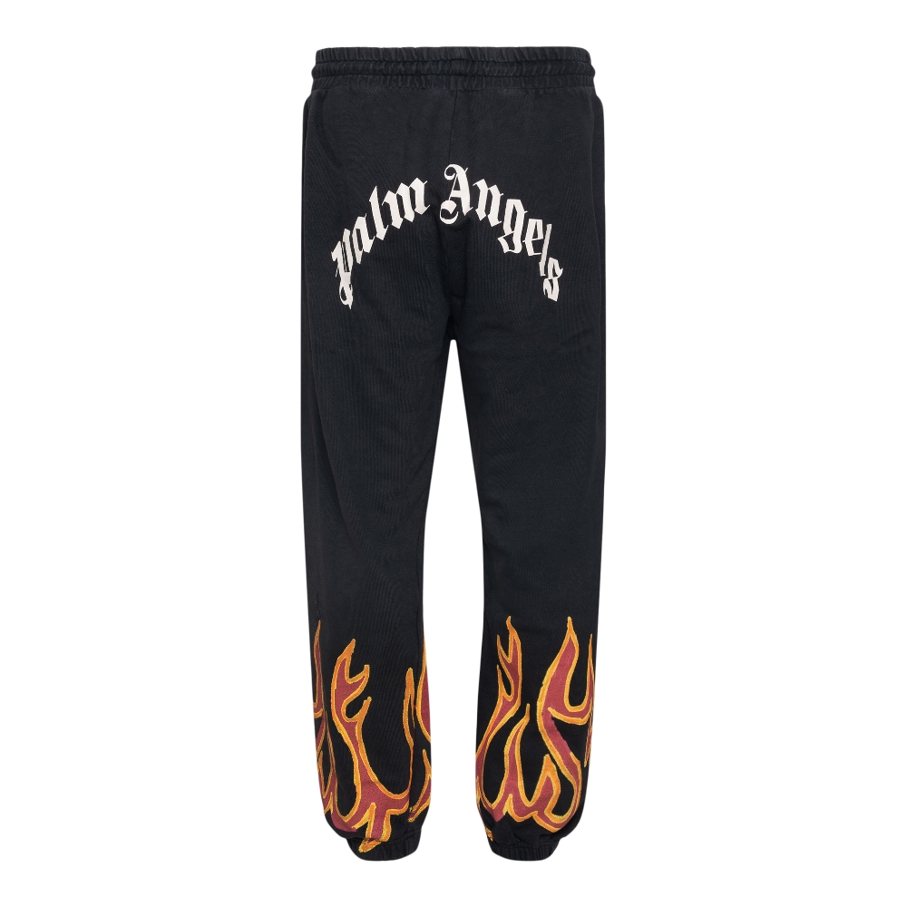 Sweatpants with flame print Palm Angels