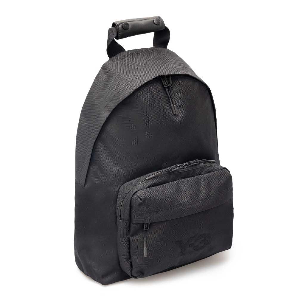 Black backpack with logo print Y3 | Ratti Boutique