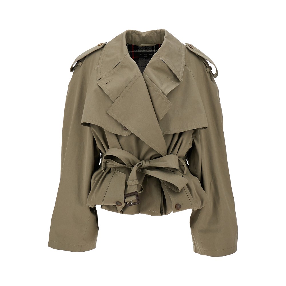 Balenciaga Belted Oversize Trench Coat  Farfetch