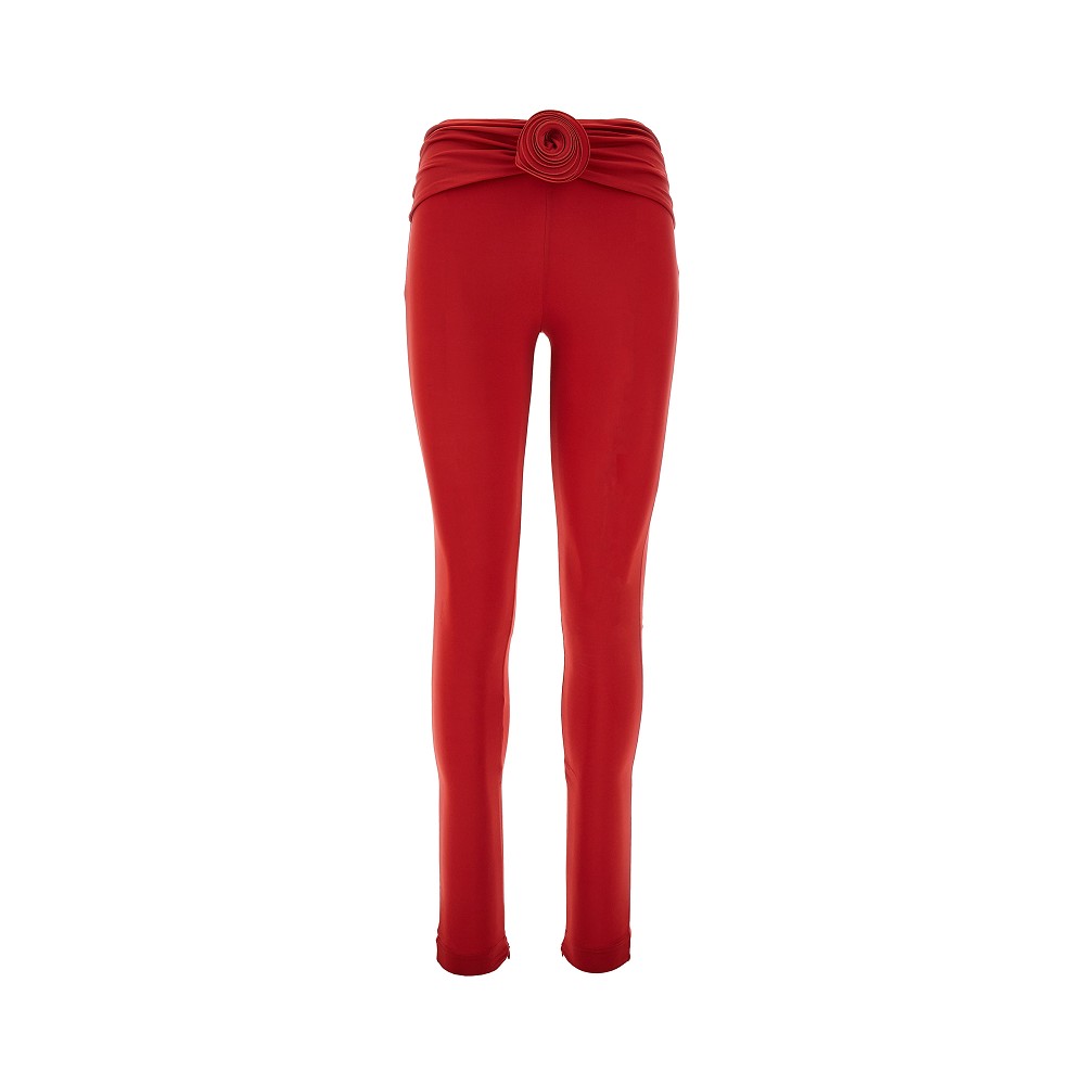 Red high-rise flared leggings - women - MAGDA BUTRYM 