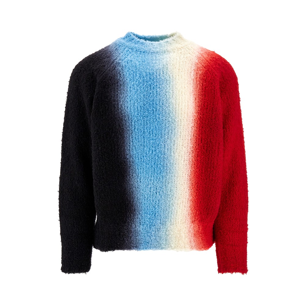 Tie Dye Wool Blend Sweater in Multicoloured - Sacai