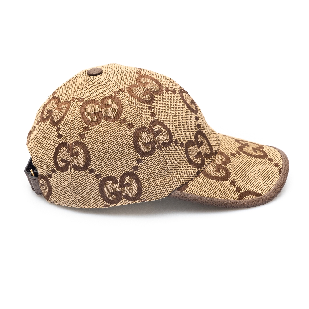 Beige baseball cap with logo pattern Gucci | Ratti Boutique