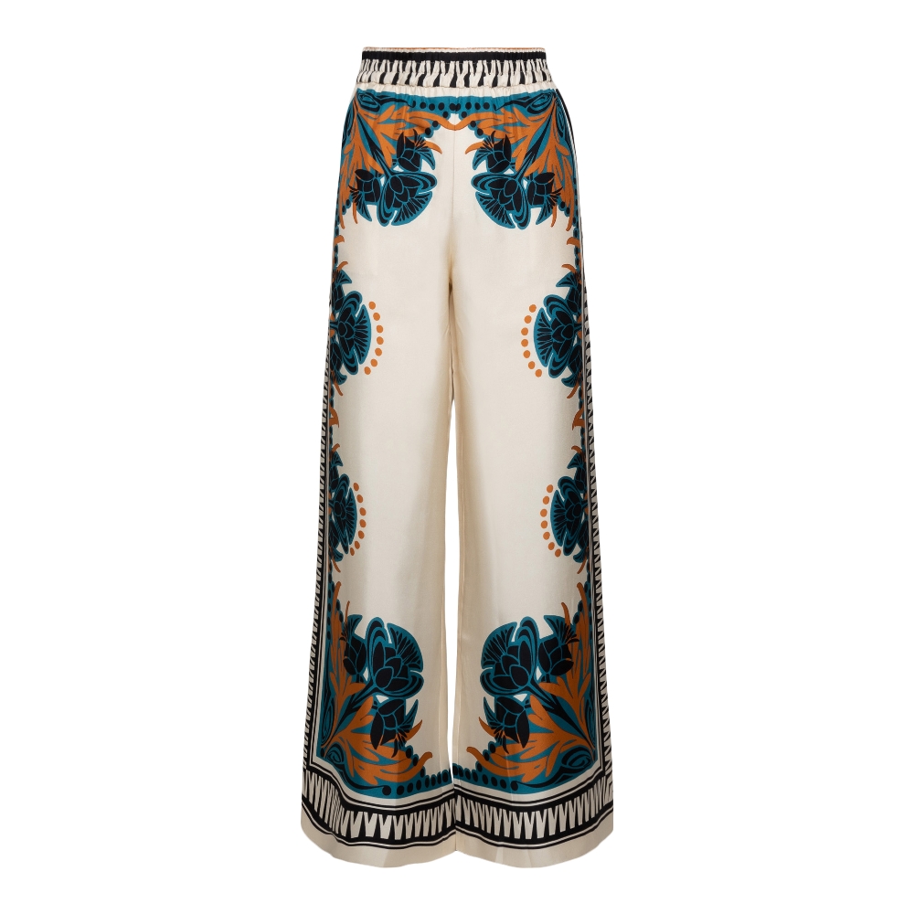 Flared trousers with patterned print La Double J