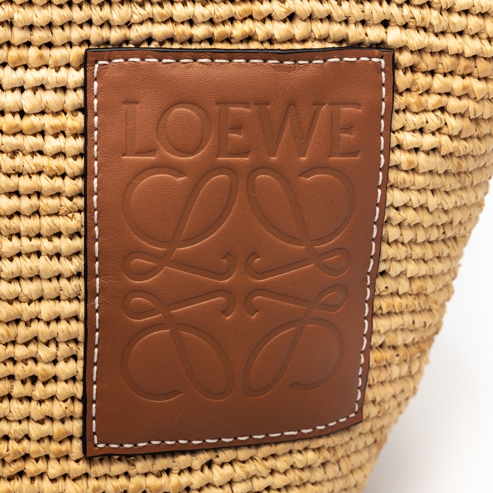 Loewe, Bags, Loewe Raffia Pochette Shoulder Bag 3297w0 Brown Raffiacalf  Leather Women