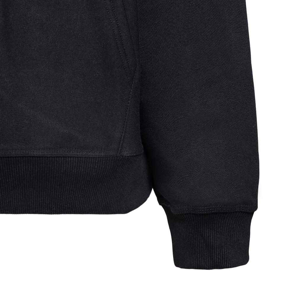 Black sweatshirt with brand print and hood Stussy | Ratti Boutique