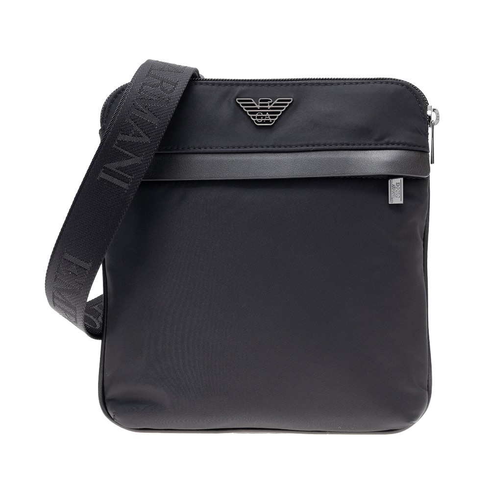 Emporio Armani Black Nylon Crossbody Bag