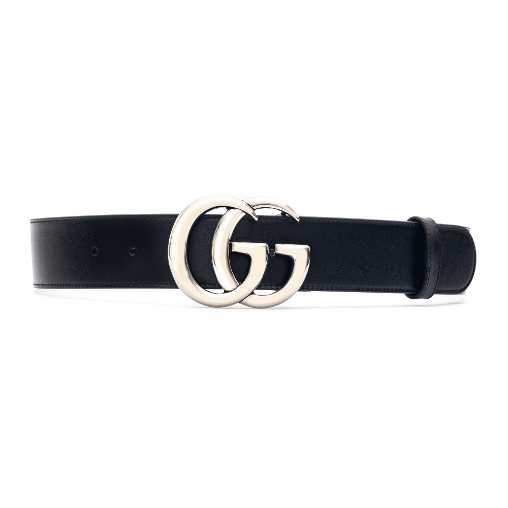 Belt with silver logo Gucci | Ratti Boutique
